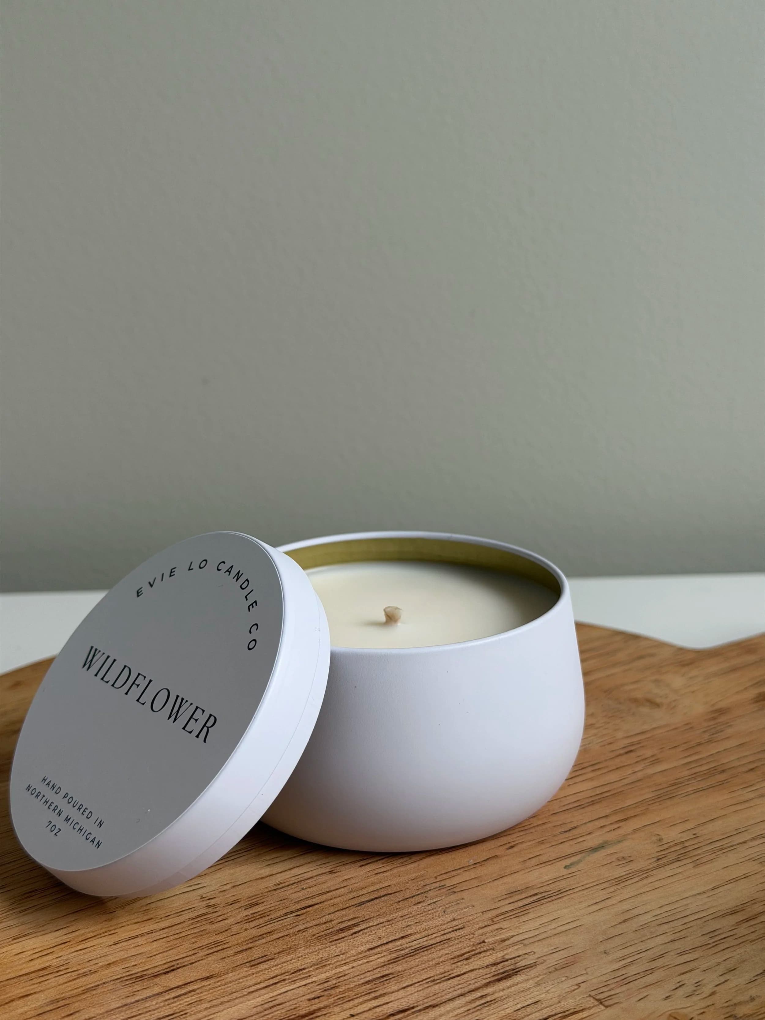 Evie Lo Candle Co candles, hand-poured in Northern Michigan